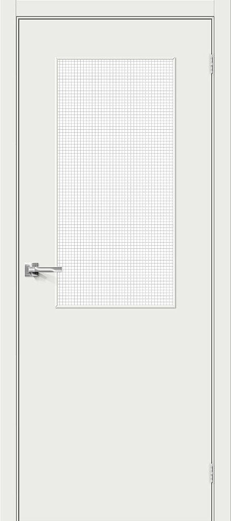 Браво Межкомнатная дверь Браво-7 Wired Glass 12,5, арт. 25529 - фото №1
