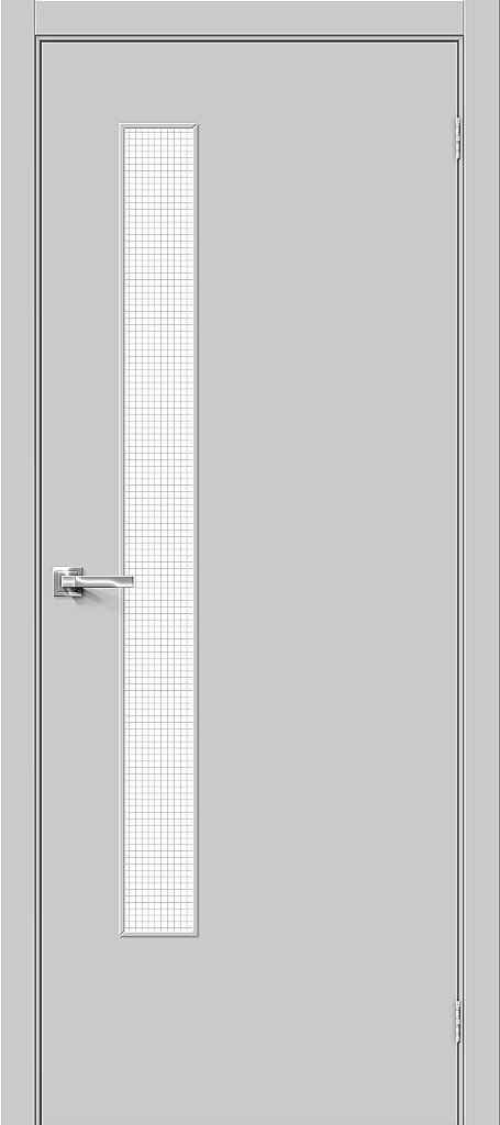 Браво Межкомнатная дверь Браво-9 Wired Glass 12,5, арт. 25531 - фото №2